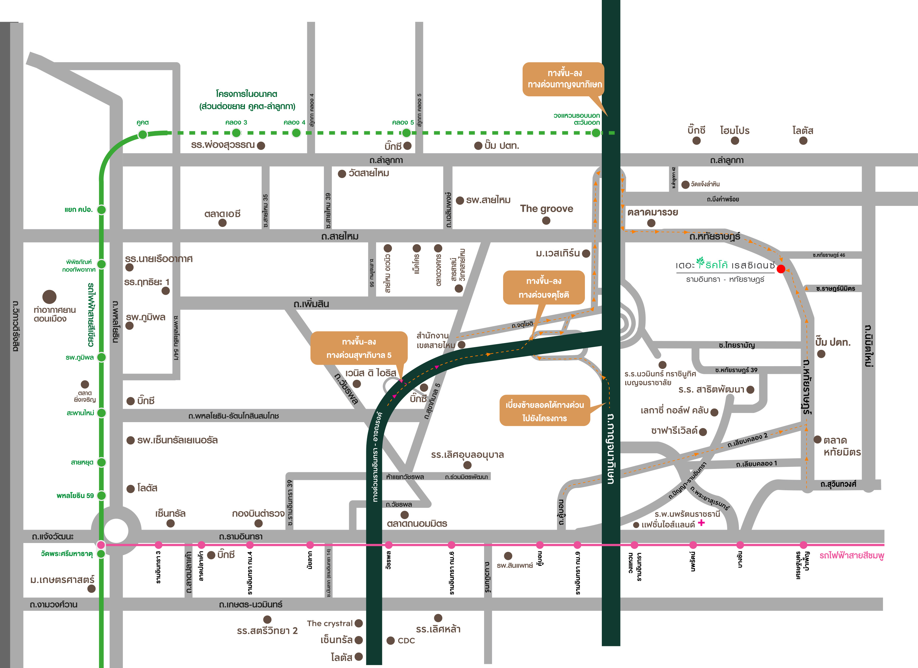 แผนที่โครงการ